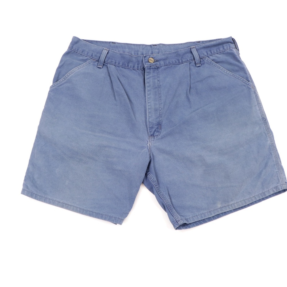 Vintage 90s Carhartt Faded Denim Shorts Blue USA